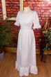 Boho Brautkleid weiß + Spitze