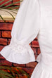 Boho Brautkleid weiß + Spitze