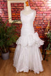 extravagantes Brautkleid weiß Mermaid
