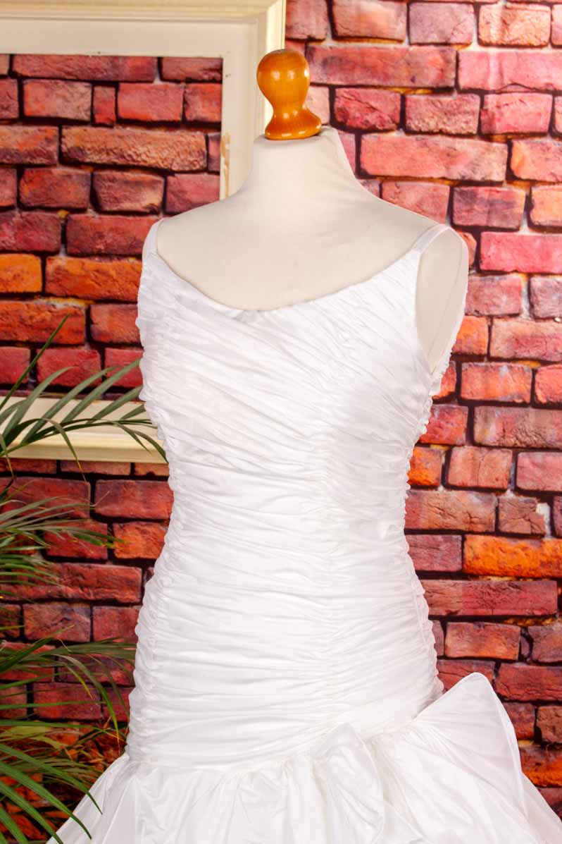extravagantes Brautkleid weiß Mermaid