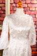 60s Jahre Brautkleid weiß Satin