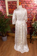 60s Jahre Brautkleid weiß Satin