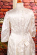 60s Jahre Brautkleid weiß Satin
