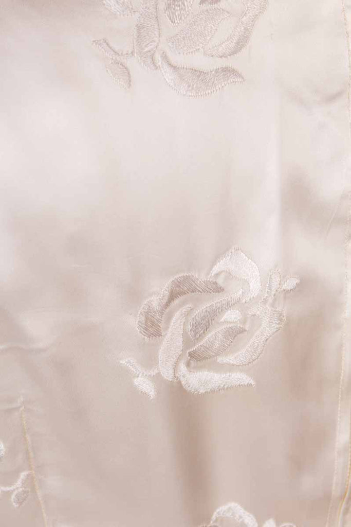 60s Jahre Brautkleid weiß Satin