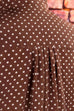 Pünktchenbluse braun