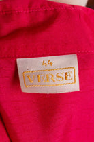 80s Bluse pink perlen Seidenlook