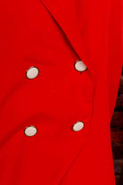 80s Blazer Bluse rot