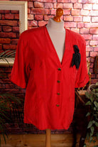 80s Seidenblazer Bluse pink