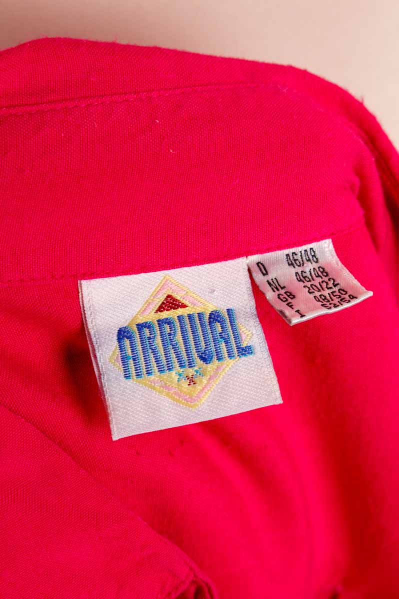 80s Bluse pink Viskose