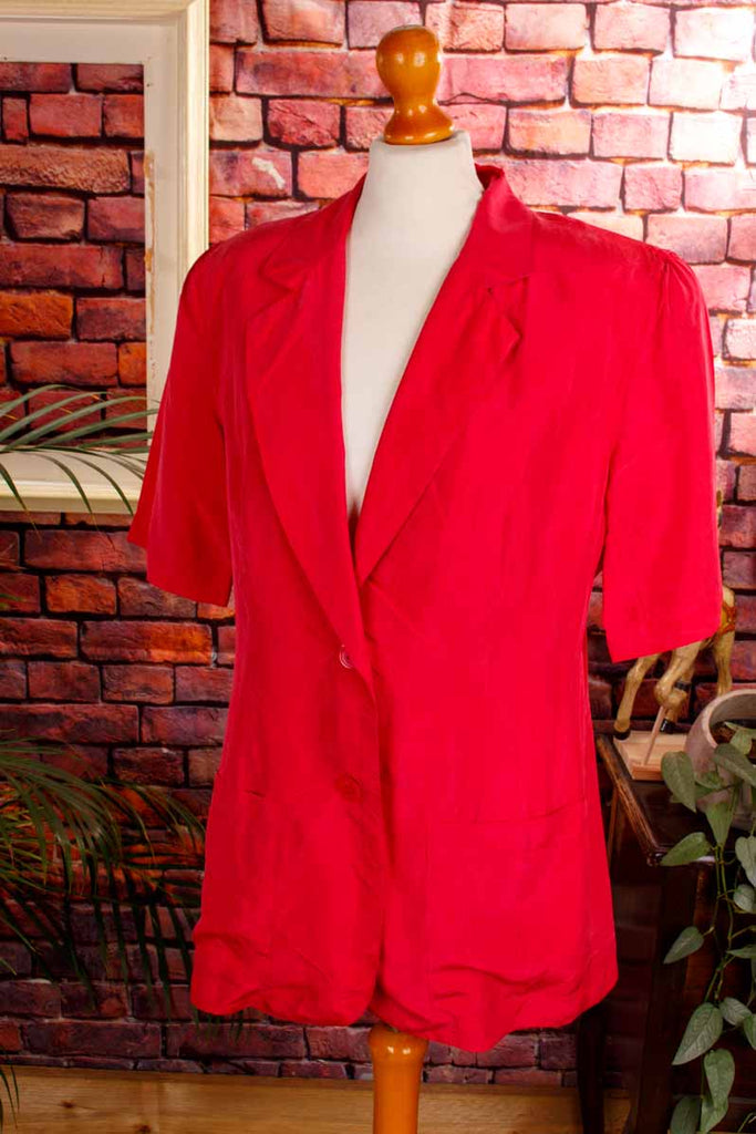 Vintage Seiden Blazer pink