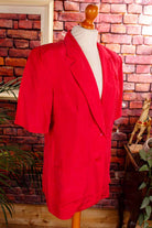 Vintage Seiden Blazer pink