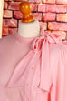 Schluppenbluse rosa Chiffon
