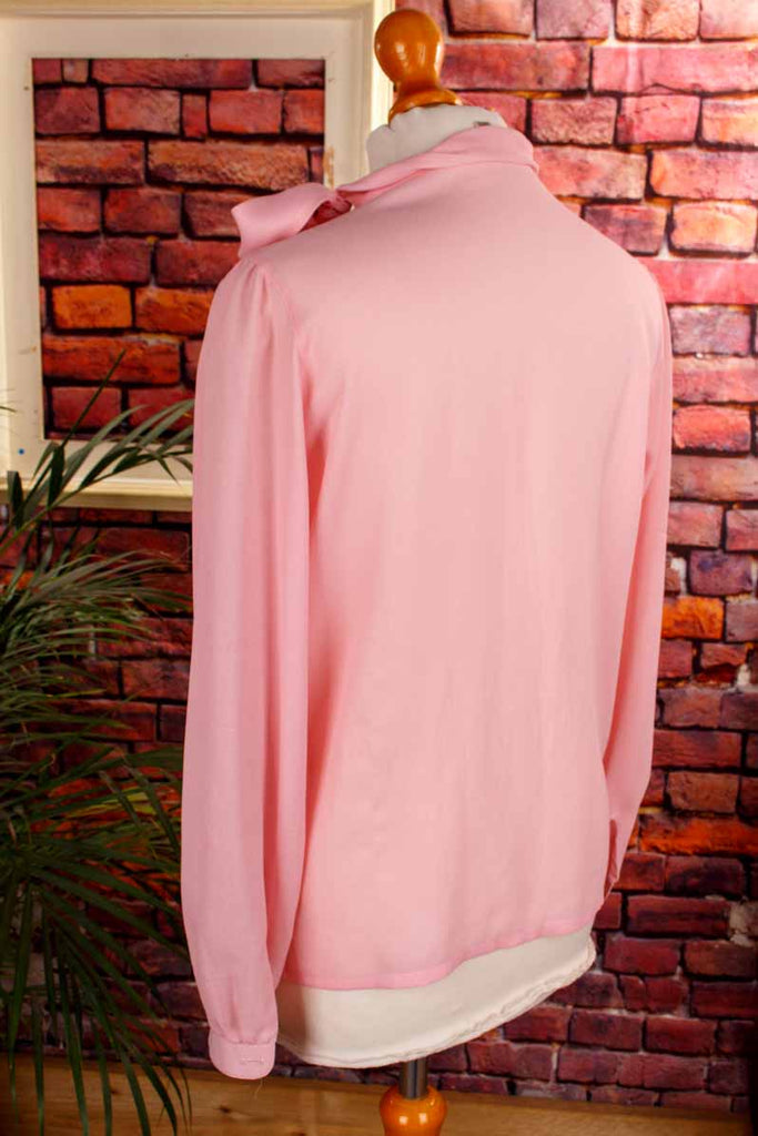 Schluppenbluse rosa Chiffon
