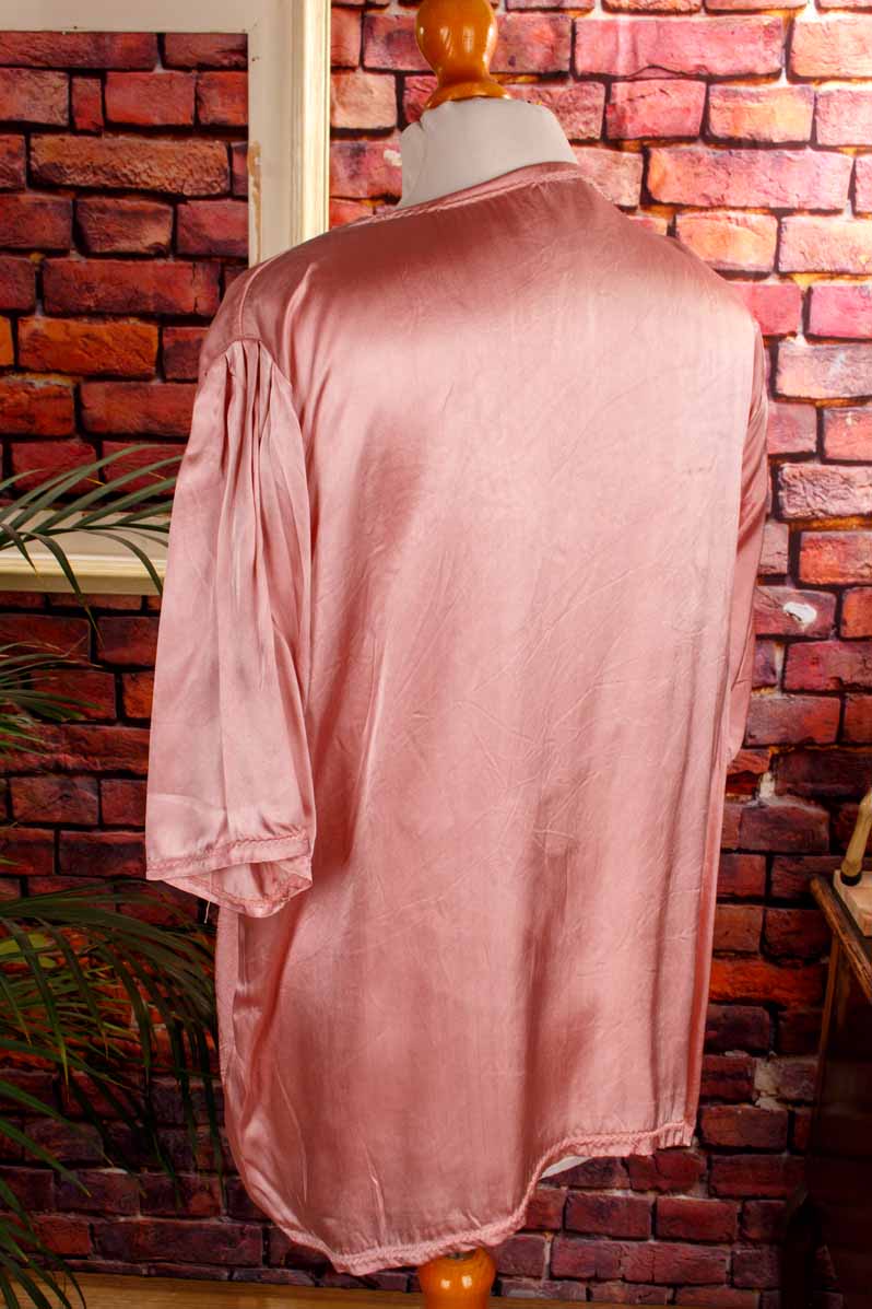 Boho Patchwork Top rosa Satin