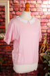 80s Top rosa Viskose