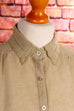 khaki Crêpe Bluse
