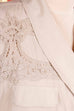 Viskose Bluse grau + Spitze