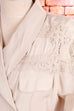 Viskose Bluse grau + Spitze