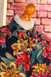 80s Bluse leuchtend bunt