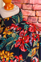 80s Bluse leuchtend bunt