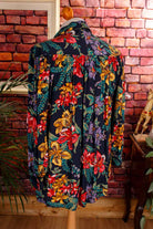80s Bluse leuchtend bunt
