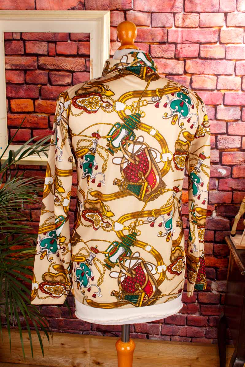 Vintage Bluse bunt Muster