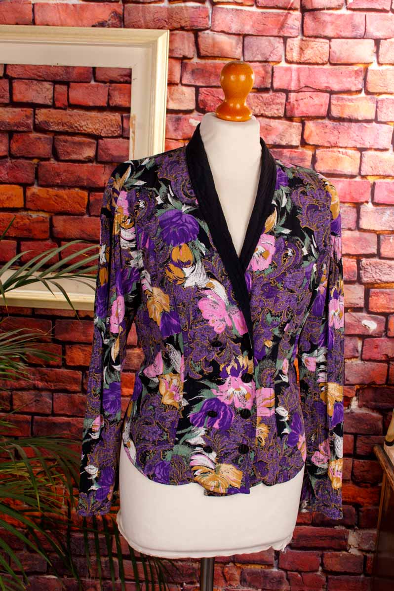80er Bluse tailliert