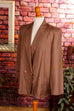 Seidenblazer braun elegant