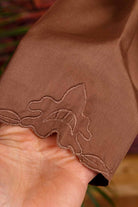 Seidenblazer braun elegant