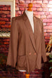 Seidenblazer braun elegant