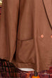Seidenblazer braun elegant