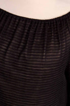 Vintage Carmentop schwarz