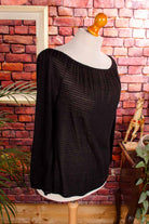 Vintage Carmentop schwarz