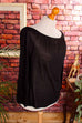 Vintage Carmentop schwarz