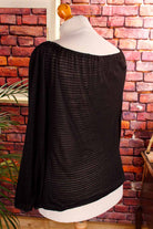 Vintage Carmentop schwarz