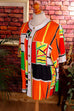 90s Statement Bluse orange