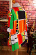 90s Statement Bluse orange