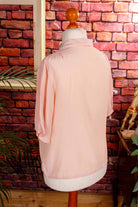 puderfarbene Seidenbluse