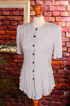 90er Bluse Schulterpolster