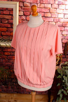 elegante Faltenbluse Seidenschimmer