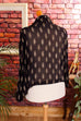 weites Chiffon Top schwarz Paisley