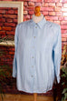 Luxus Seidenbluse blau Streifen