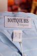 Luxus Seidenbluse blau Streifen