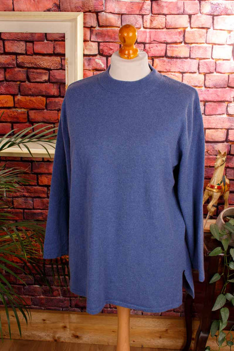 Kaschmir Pulli graublau