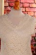 60s Spitzentop creme