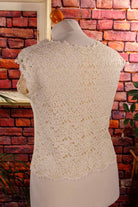 60s Spitzentop creme