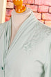 elegante Satinbluse grün