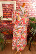 Sommerkleid bunt Blumenmuster