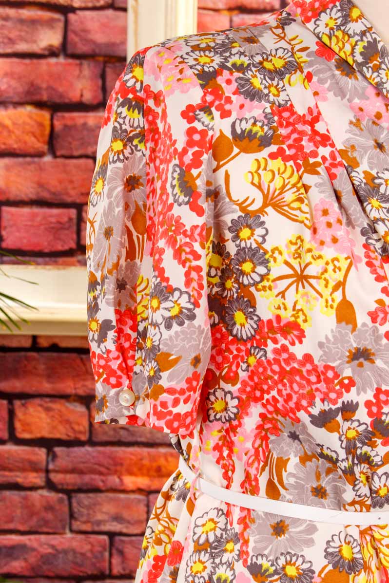 Sommerkleid bunt Blumenmuster