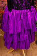 Partykleid schwarz lila Taft